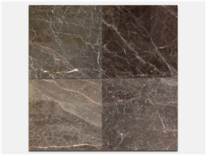 China Noir Port Laurent Brown Marble Tiles