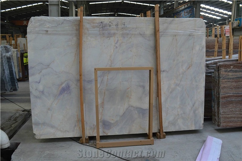 China Purple White Onyx Slabs Tiles