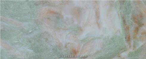 China Rainbow Green Onyx Slabs Bathroom Tiles