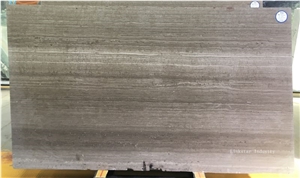 China Wooden Grey Striato Grigio Marble Big Slabs