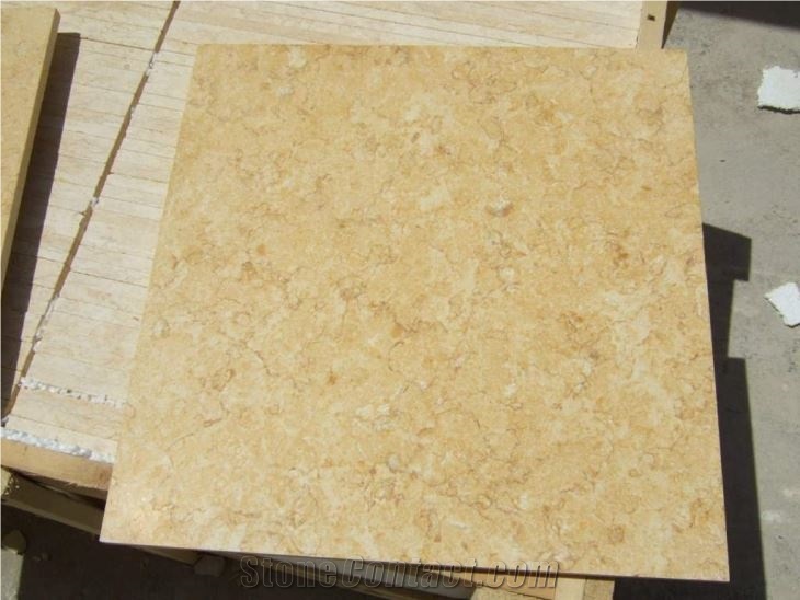 Egypt Sunny Golden Beige Marble Flooring Tiles