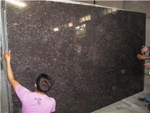 India Dark Tan Brown Granite Slabs Flooring Tiles
