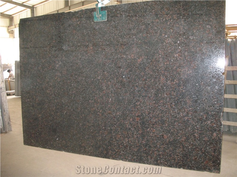 India Dark Tan Brown Granite Slabs Flooring Tiles