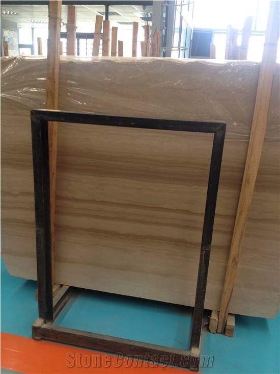 Italy Filetto Rosso Classico Wooden Marble Slabs