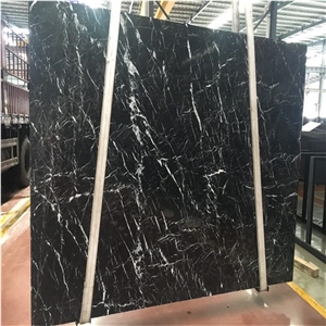 More Veins Nero Marquina Black Marble Big Slab