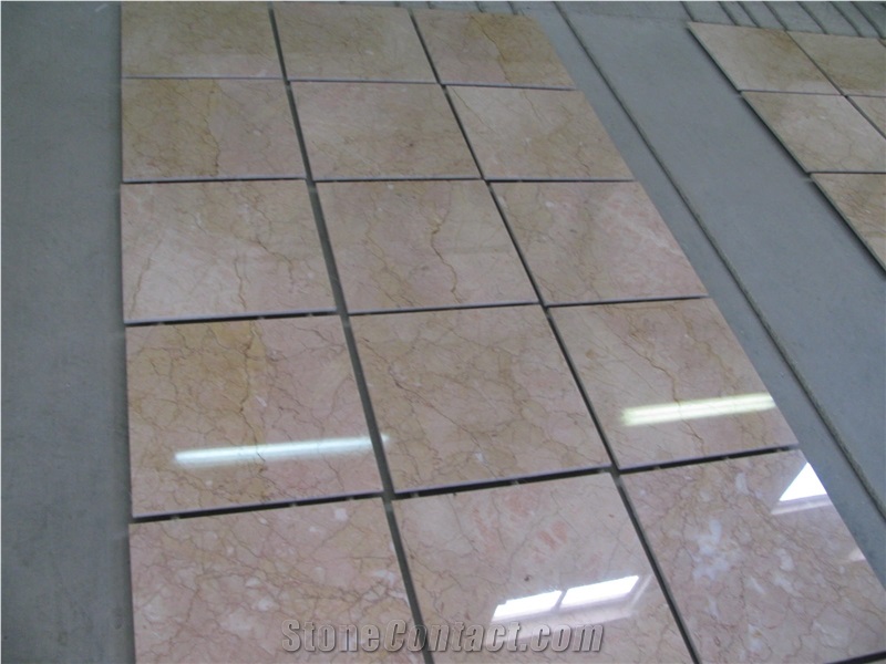 Turkey Rosalia Crema Pink Marble Flooring Tiles