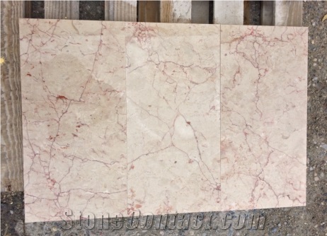 Turkey Rosalia Crema Pink Marble Flooring Tiles