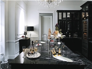Black Marquina Marble Countertop Table Top