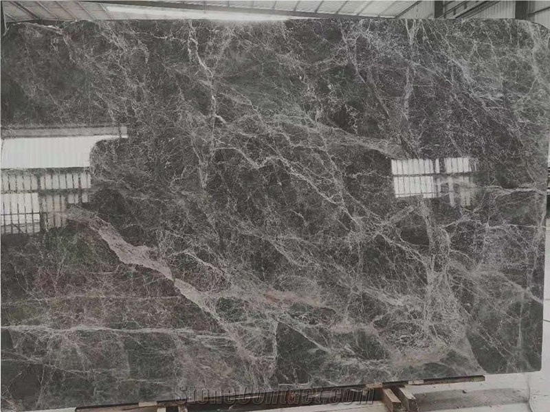 China Grey Emperador Marble Slab