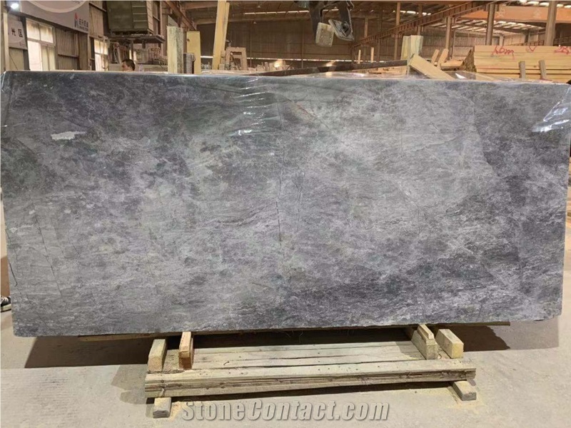 China New Grey Material Fantasy Grey Marble Slab