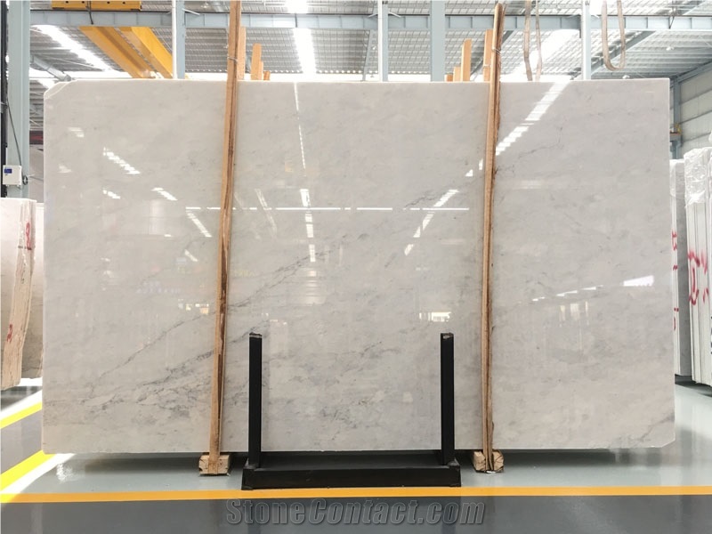 Elizabeth White Marble Slab Tiles from Russia