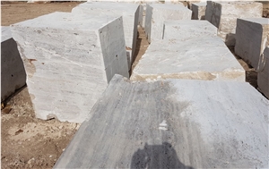 Afyon Silver Travertine Quarry Blocks