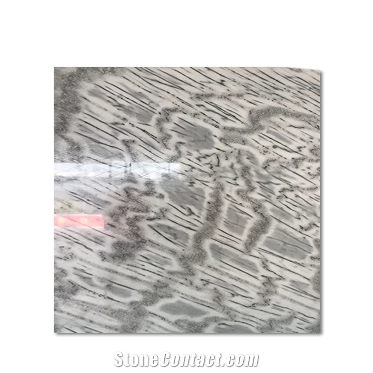 Thickness 18mm Marble Slab Silver Wave Rose Veins