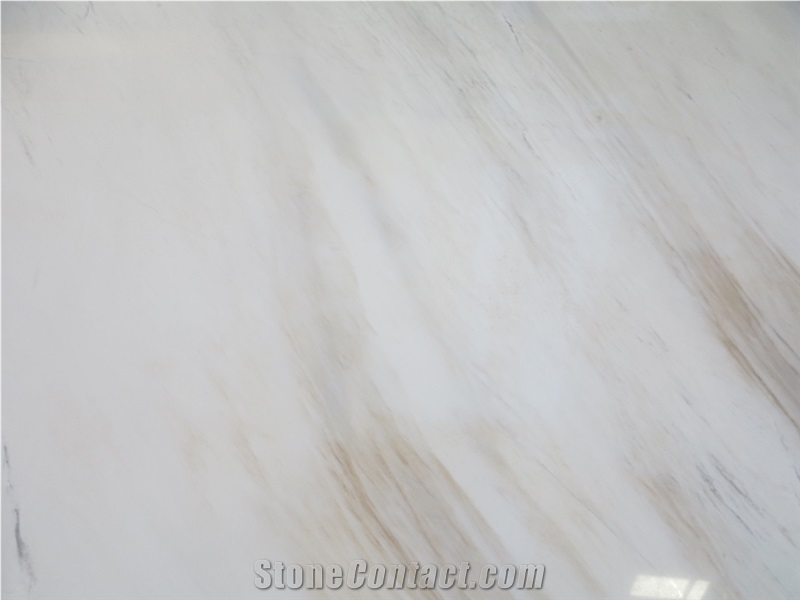 Marble Milky White Brown Vein Tiles/ Slabs