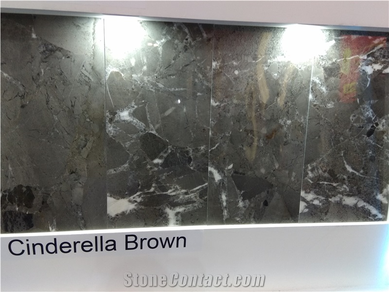 Cinderella Brown Marble Tiles, Slabs