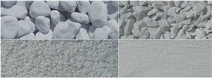 Carrara White Marble Pebbles