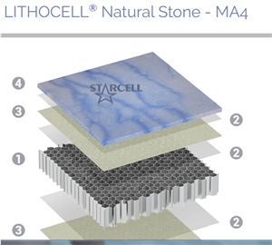 Lithocell® Natural Stone - Ma4 Honeycomb Sandwich Panel