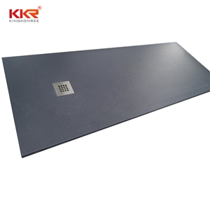 White Solid Surface Shower Pan Kkr-T018-L