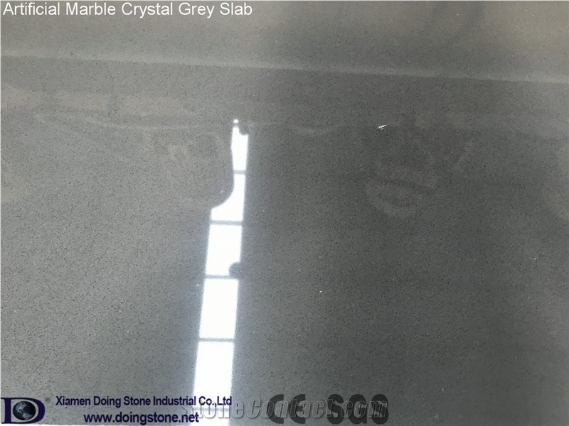 Artificial Marble Crystal Grey Prime Slabs