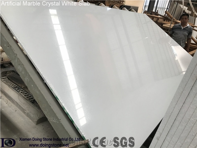 Artificial Marble Crystal White Prime Slab