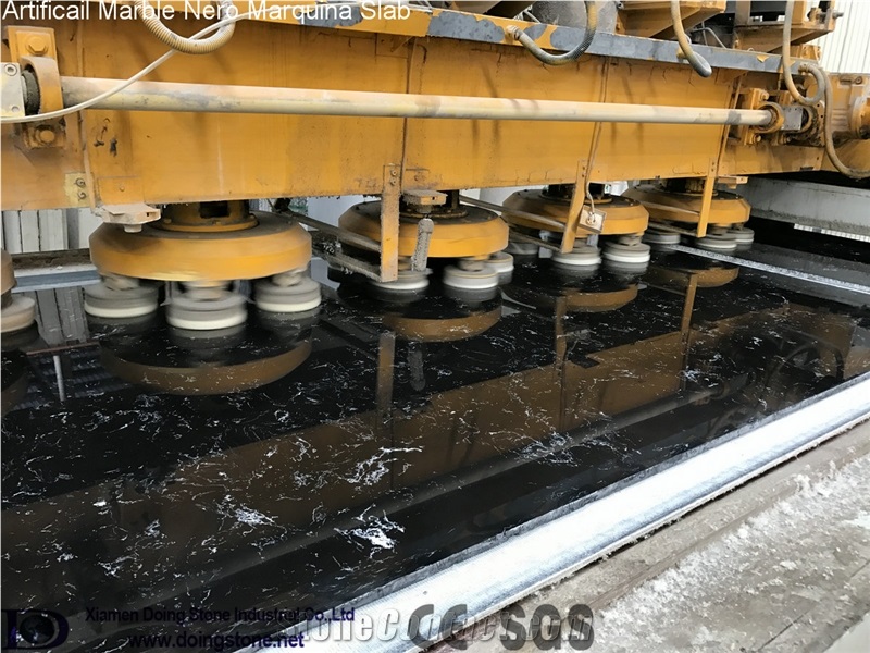 Artificial Marble Nero Marquina Slabs