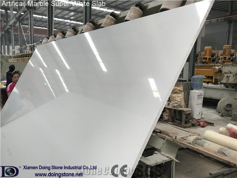 Artificial Marble Super White Slabs