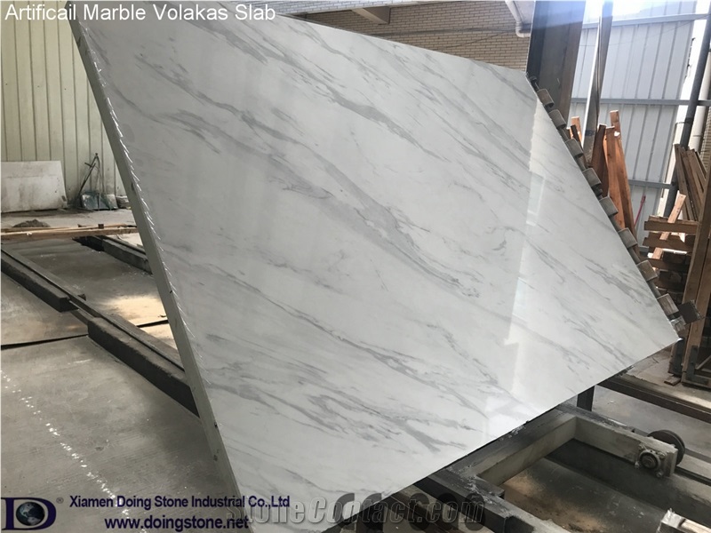 Artificial Marble Volakas Slab from Doingstone