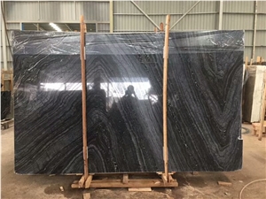 Antique Black Wood Marble for Wall Tile