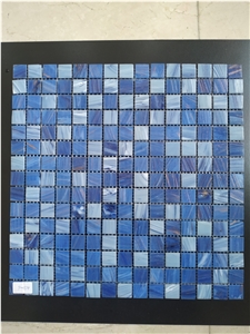 Blue Glass Mosaic Wall and Floor Tile