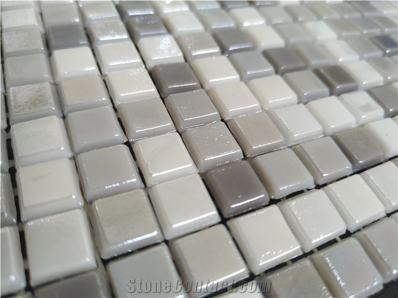 Grey Glass Mosaic Tile