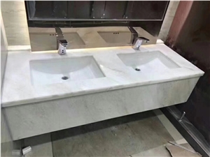 New Jazz White Marble Vanity Tops Application