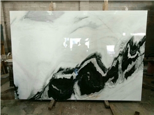 Panda White Marble Floor Covering