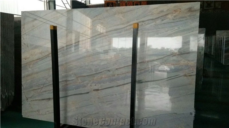 River Blue Marble Book Matched Slabs
