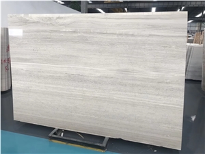 White Wood Grain Marble for Floor Tile