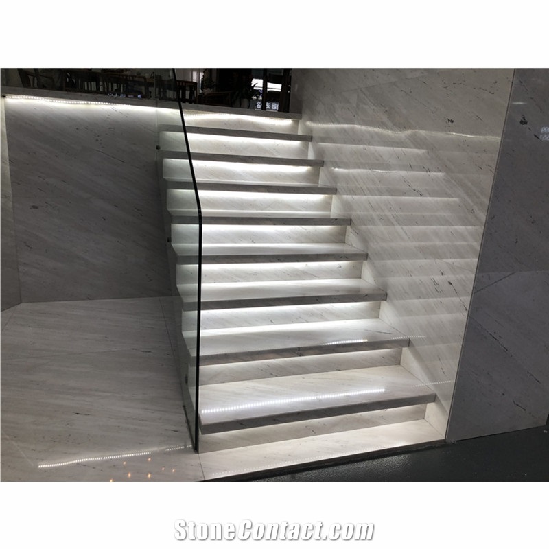 Polaris White Marble Staircase,Steps