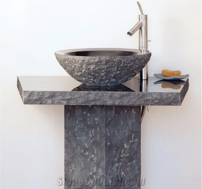 Blue Limestone Sink,Washing Basin,Bowl,Shower