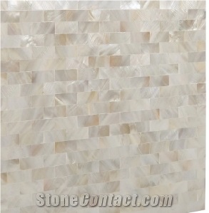 Pearl Shell Mosaic,Mother Of Pearl Shell, White