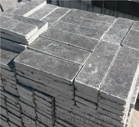 Tumbled Bluestone Cobble Pavers,Cube Limestone,Set