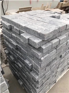 Tumbled Bluestone Cobble Pavers,Cube Limestone,Set