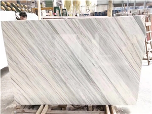 Beautiful White Silk Belly Marble for Decoration