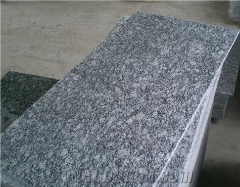 Chinese Wave White Granite Slab and Tile