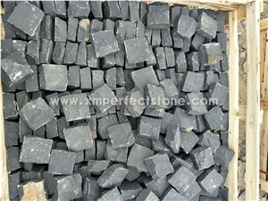 Black Cobble Stone Black Basalt Paver Sets