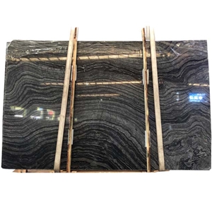 Top Sales Polished China Silver Wave Marble Slab