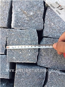 G654 Granite,Sesame Grey,Cube Stone Paver