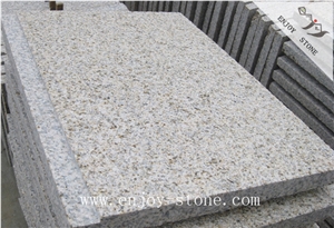 G682 Granite,Cut-To-Size Flamed Tile,Yellow Rust