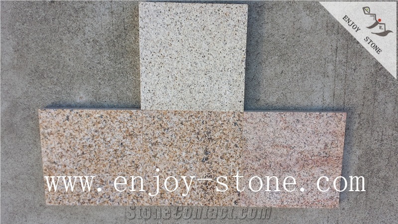 G682 Granite,Yellow Rust,Cube Stone,Road Paver