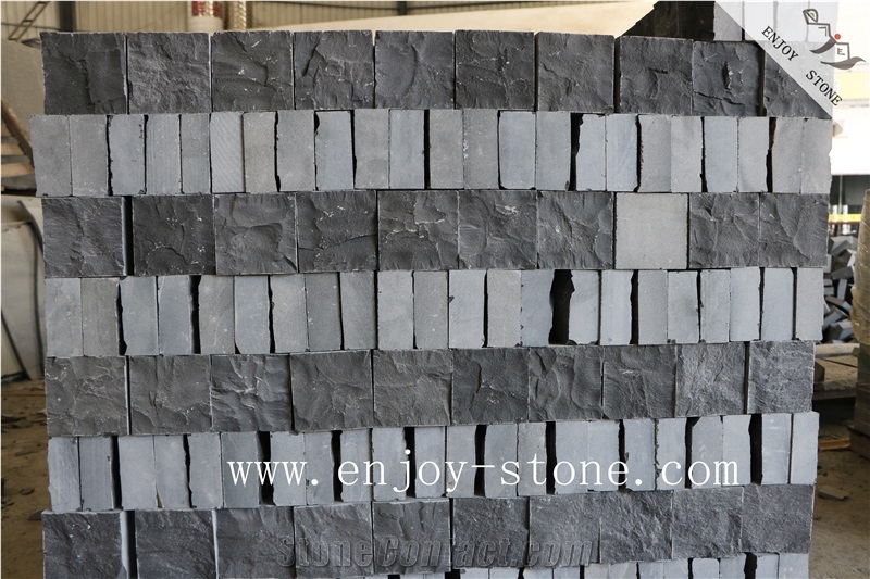 Mongolian Black Granite Tile,Half-Planed