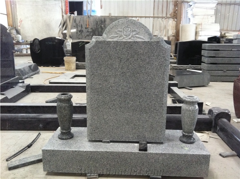 Custom Engraved Cemetery Upright Headstones 06