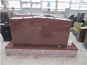 Imperial Red Gravestone Upright Headstone 01