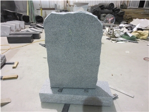 Light Grey Granite Monuments Upright Headstones 08